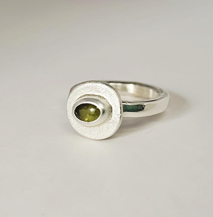 Tourmaline & Sterling Silver Ring